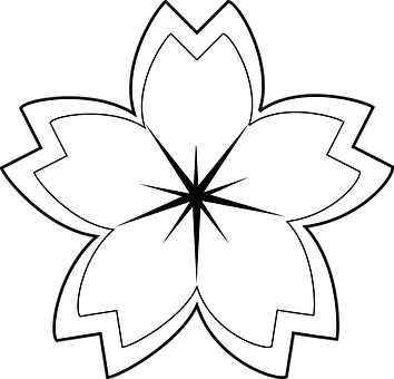 黑白花卉圖案