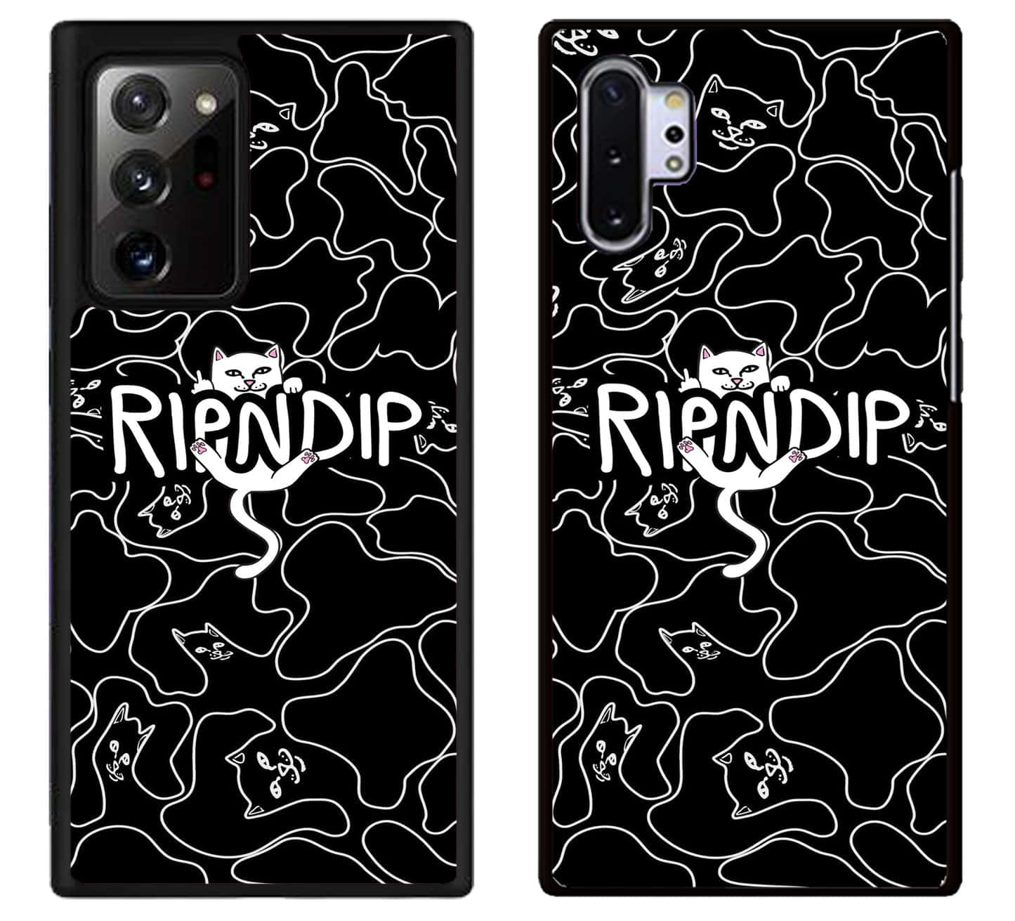 黑白迷彩 Samsung Galaxy S10 手機殼，上面寫住 frienddip 壁紙