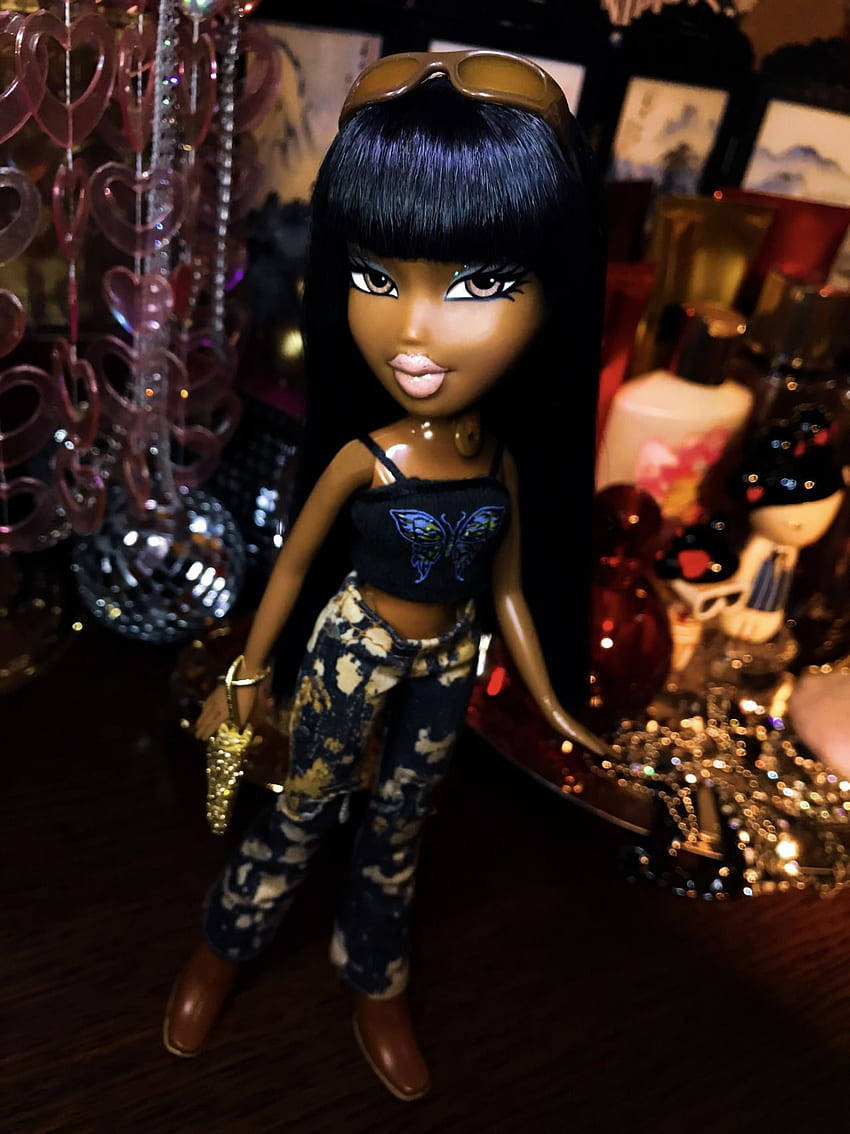 黑色 Bratz 娃娃派對 壁紙