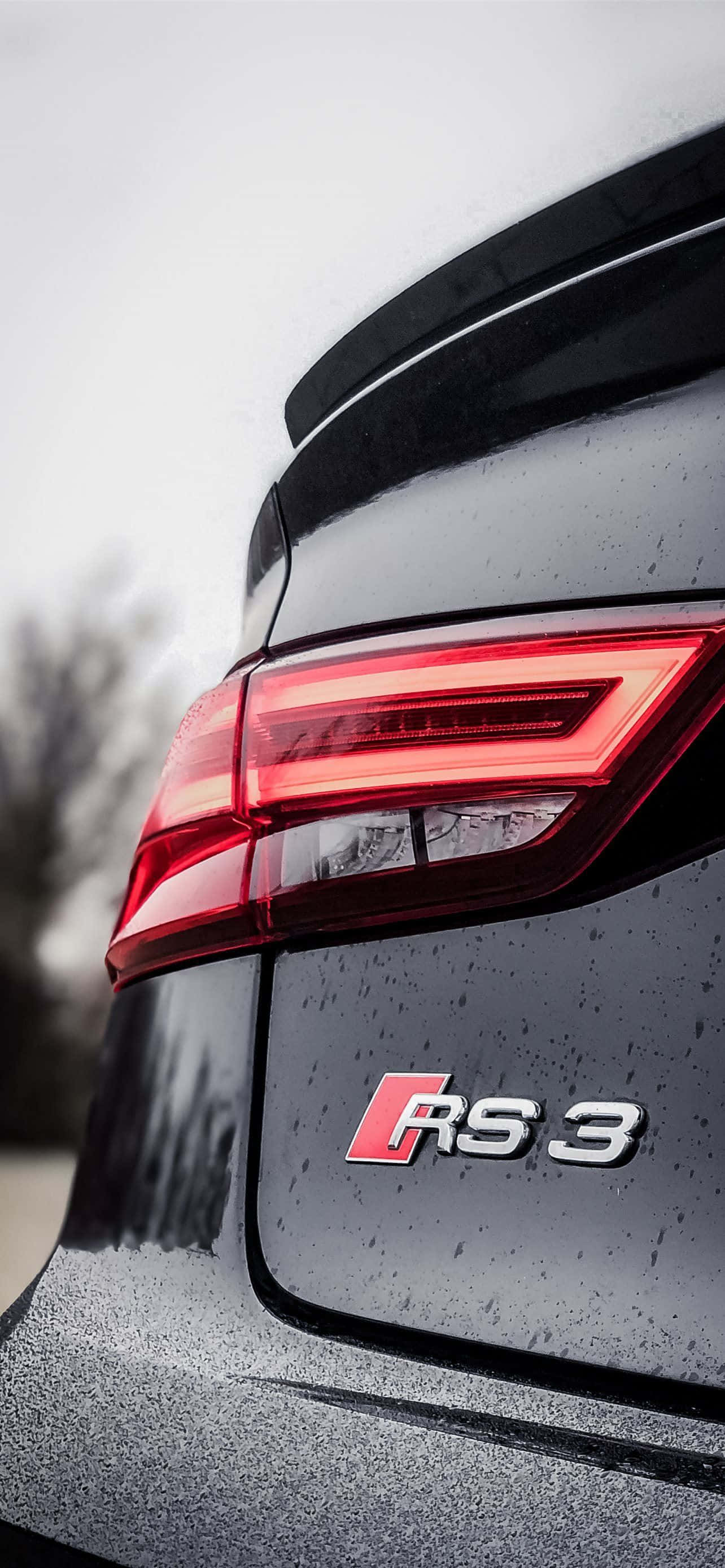 黑色 Mercedes RS3 尾燈 壁紙