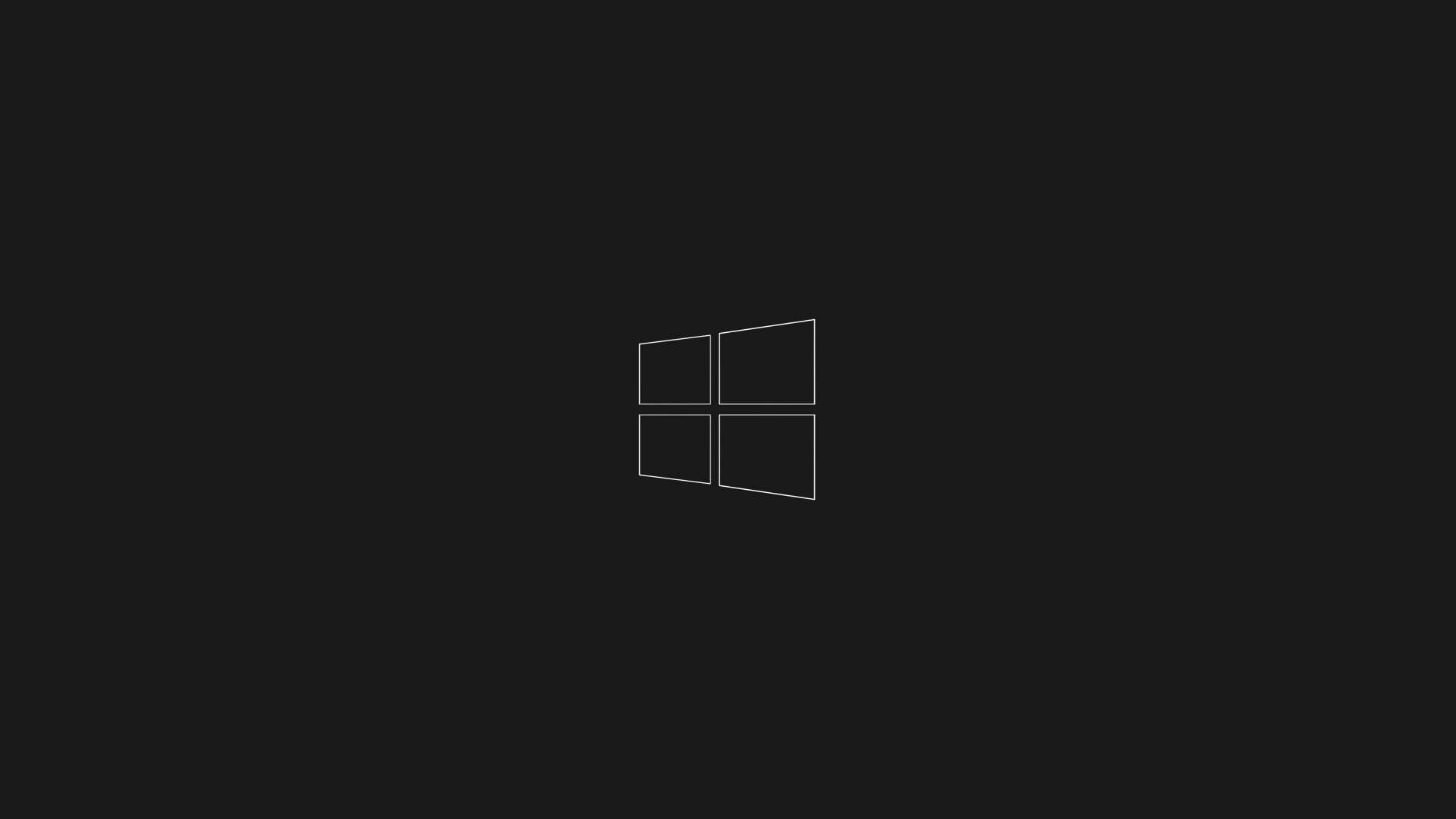 黑色背景上的Windows標誌圖標
