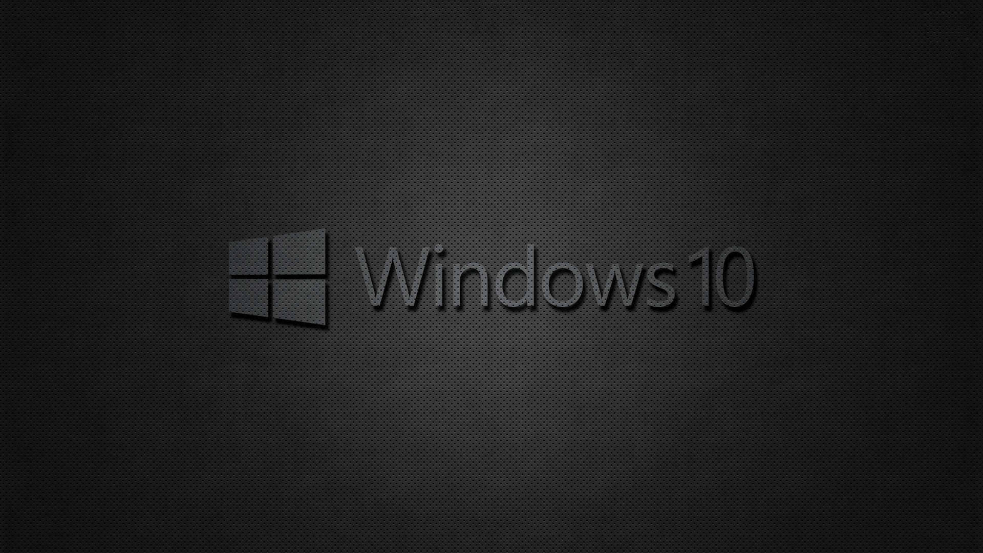 深色紋理背景上的 Windows 10 標誌