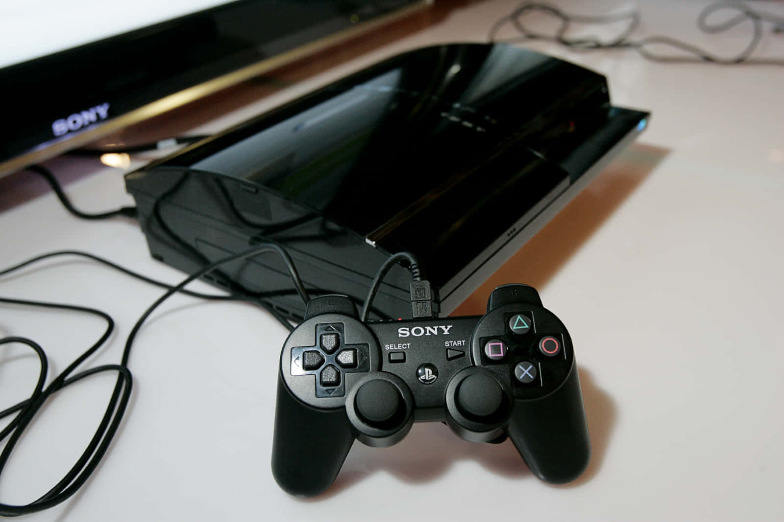 黑色PlayStation 3 壁紙