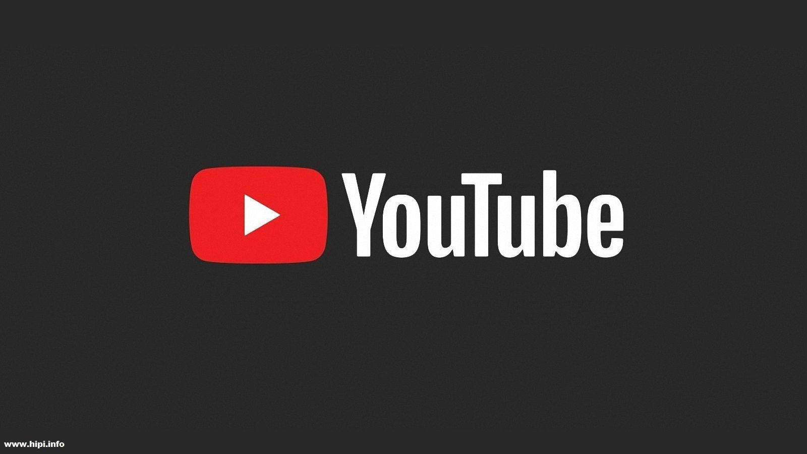 深灰色背景上帶有紅色播放按鈕和白色文字的YouTube標誌。