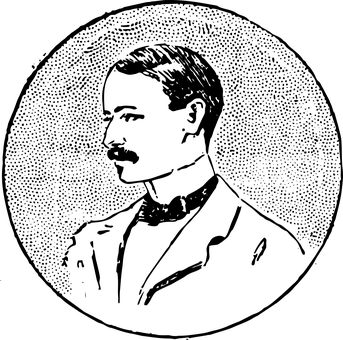 黑色剪影人物肖像