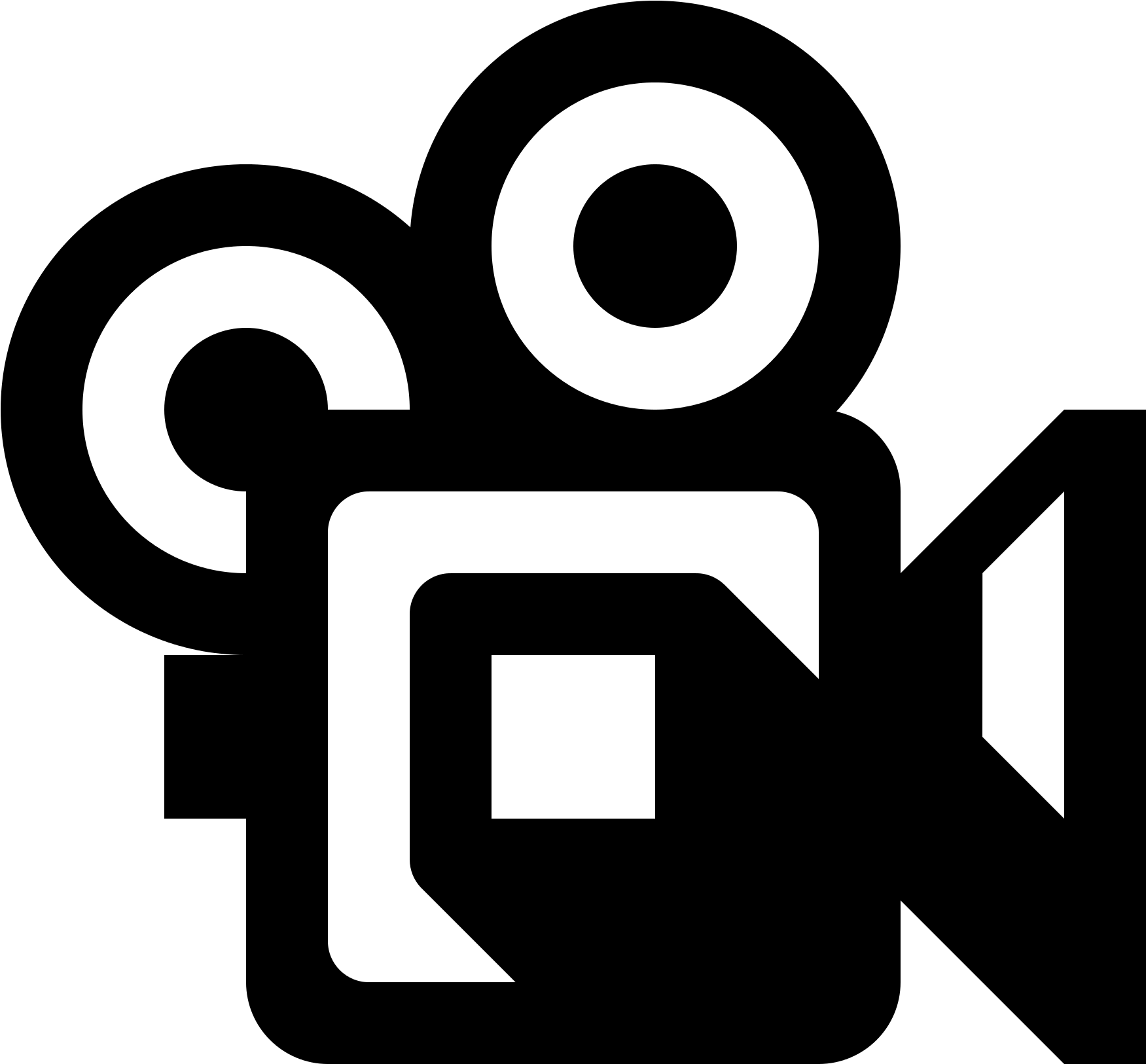 黑色攝錄機圖標 壁紙