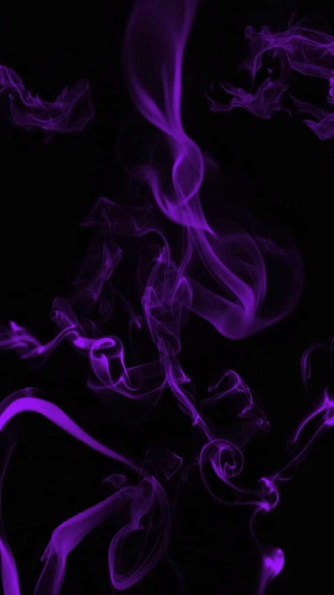 黑色與紫色背景 壁紙