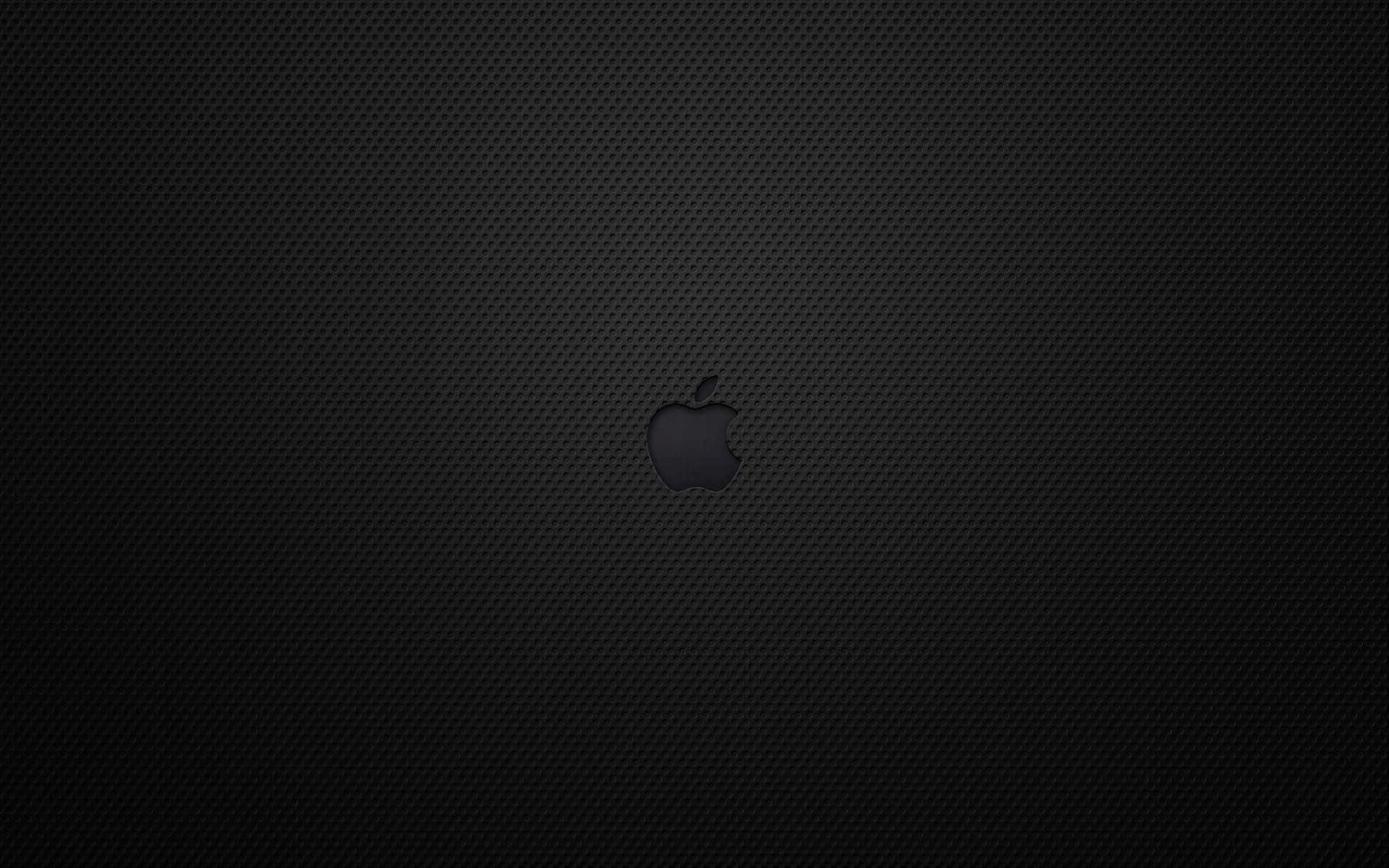 黑色碳纖維背景上的Apple標誌