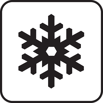 黑色雪花圖標