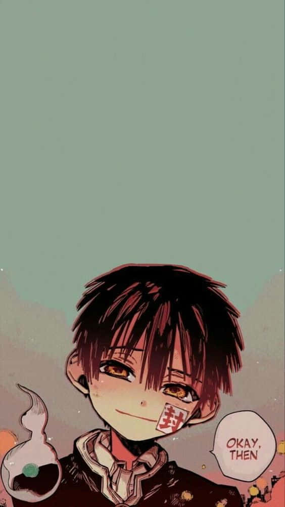 黑髮男孩的微笑 壁紙