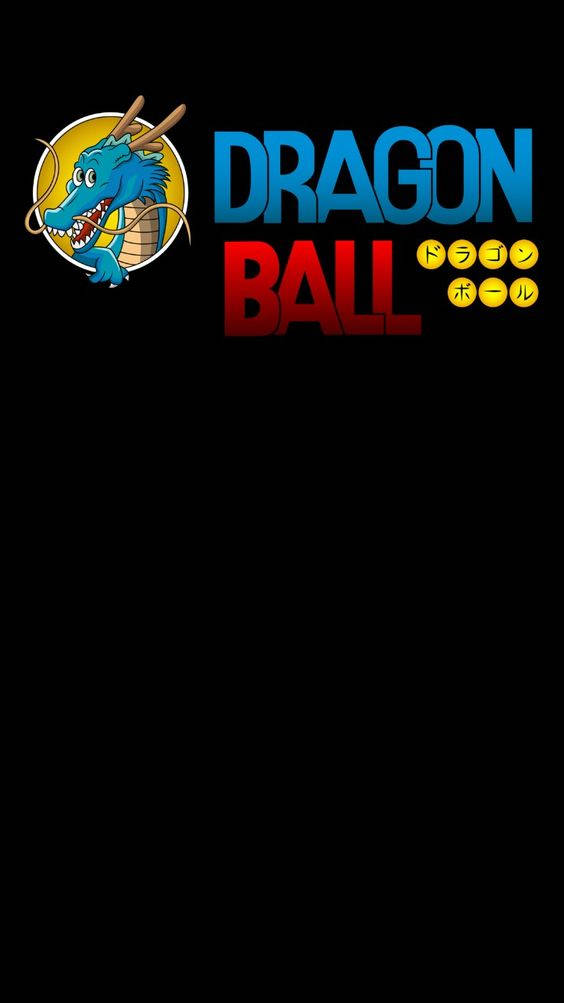 Dragon Ball動畫標誌，帶有藍色龍和紅藍文字在黑色背景上。