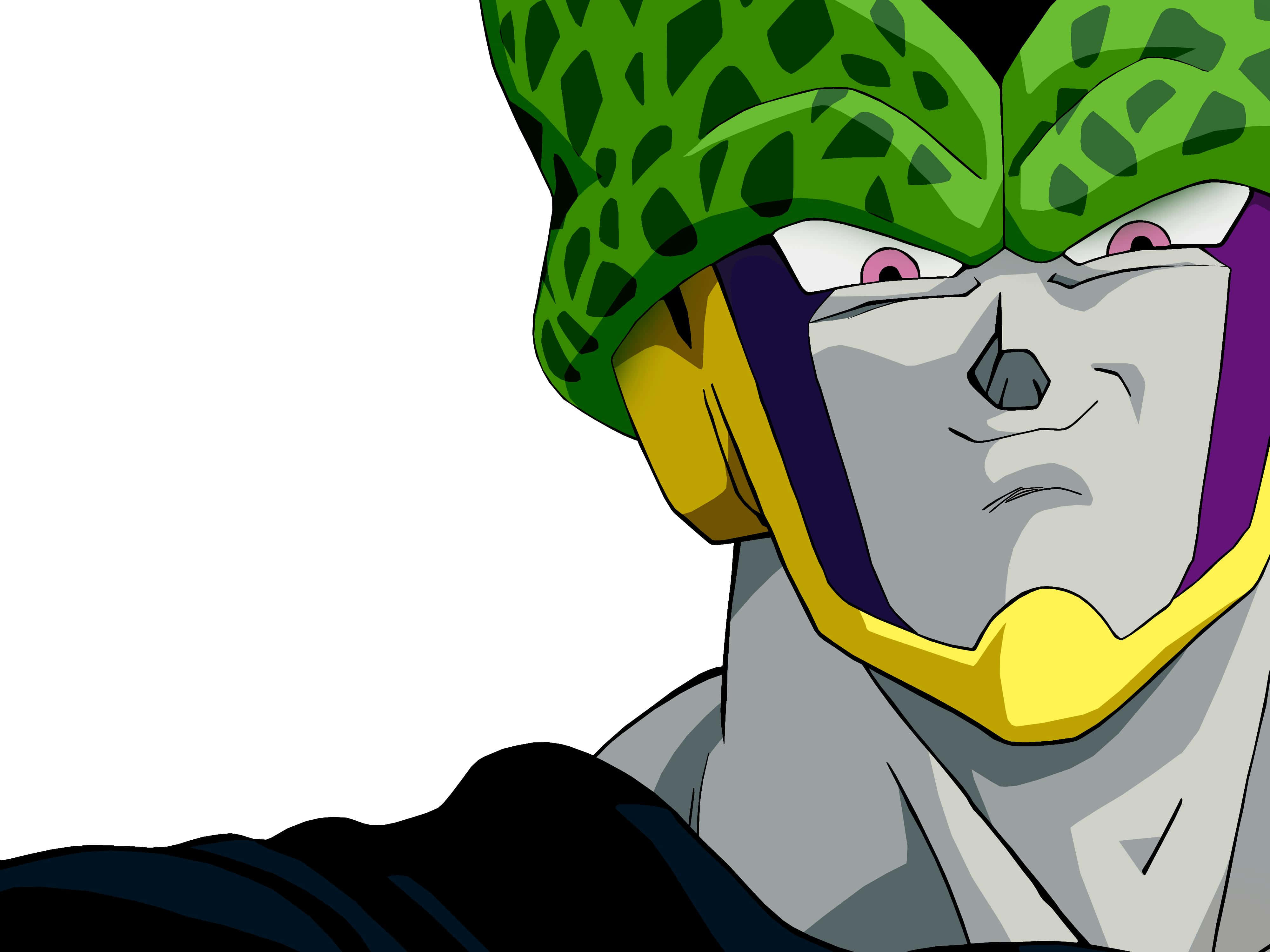 Dragon Ball Z Characters 桌布 壁紙 — 龍珠Z中斯路嘅特寫，綠色鱗片頭，紫色眼睛，嚴肅表情，白色背景。