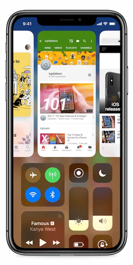 iPhone 12 屏幕顯示 YouTube 應用程式
