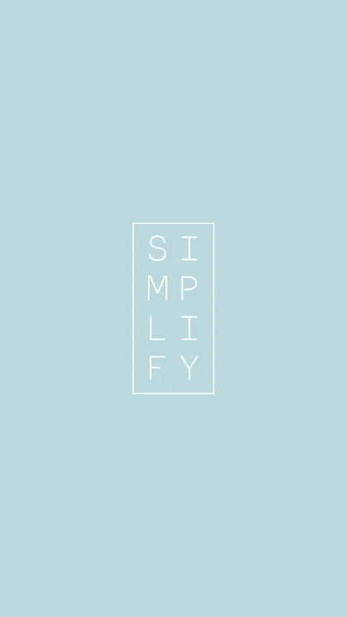 淺藍色背景上白色矩形內的Simplify文字