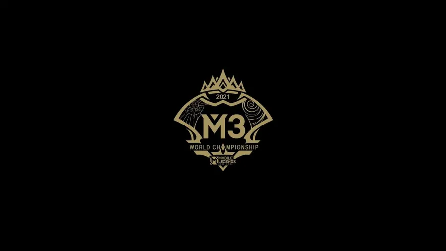 黑色背景上的金色M3 World Championship標誌