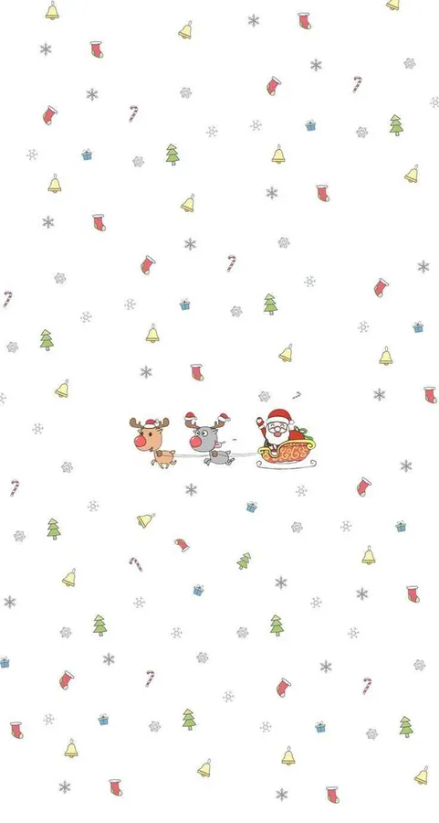 聖誕老人乘馴鹿雪橇飛越節日圖標