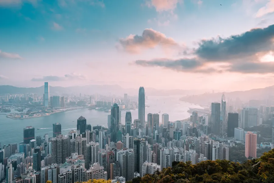 香港維多利亞峰日出壁紙
