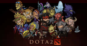 Q 版風格的 Dota 2 遊戲角色，表情兇猛。