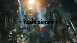 Tomb Raider 主角在擁有瀑布和陽光的古老遺跡中穿梭。