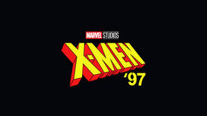 X-Men '97 標誌，帶有 Marvel Studios 文字，黑色背景。