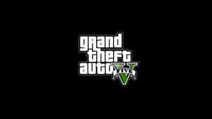 黑色背景上的 Grand Theft Auto V 標誌