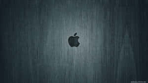 Apple標誌在拉絲金屬背景上