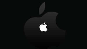 白色Apple標誌在黑色背景上