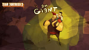 巨人角色肩上站著小人在洞穴中，有「I am Giant」文字。
