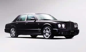 黑色 Bentley Final Series 豪華轎車在攝影棚燈光下。 — 復古gif 壁紙