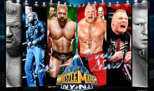 WWE摔角手布洛克·萊斯納和Triple H出現在WrestleMania宣傳海報中。