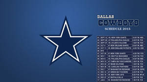 達拉斯牛仔隊2015年NFL賽程表，包含比賽日期、對手和時間。