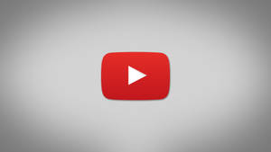 灰色背景上的 YouTube 播放按鈕標誌