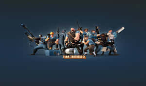 《Team Fortress 2》角色手持武器擺出動作姿勢。 — 團隊要塞2 壁紙