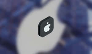 漂浮的Apple應用程式圖示，帶有模糊的藍色和白色背景。 — 蘋果 壁紙