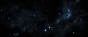 深空視野，有星星和藍色星雲 — 太空 壁紙