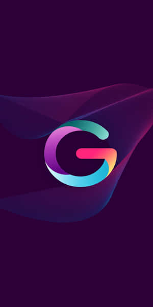 一個風格化的字母G，帶有在紫色背景上以漸變色流動的數位波浪。