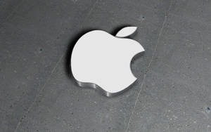 灰色混凝土地板上的Apple標誌