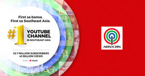 ABS-CBN的YouTube頻道聲稱在東南亞排名第一，擁有3270萬訂閱者和430億次觀看。