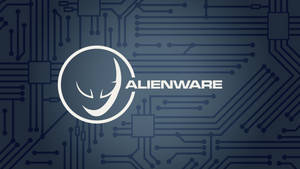電路板背景上的 Alienware 標誌