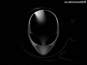 Alienware 標誌在黑暗中發光，帶有聚光燈效果 — Alienware GIF 壁紙