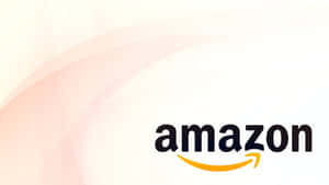 Amazon 標誌在粉彩漸變背景上帶有彎曲箭頭。