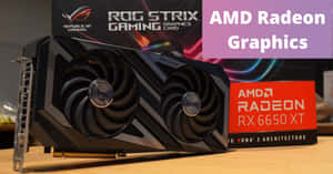黑色AMD Radeon RX 6650 XT顯示卡旁邊是其零售包裝。
