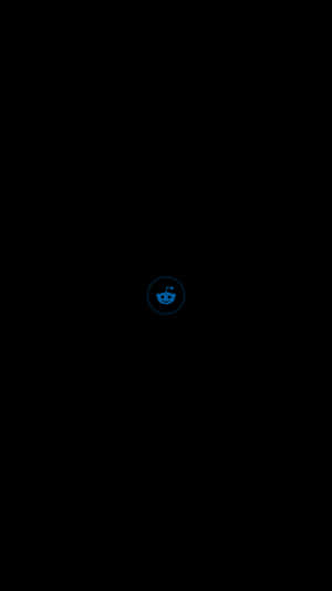 藍色 Reddit 外星人標誌在黑色背景上