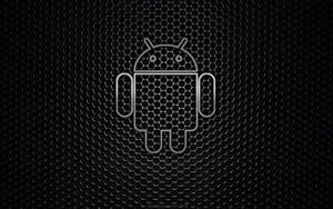 六角網格背景上的Android機械人標誌