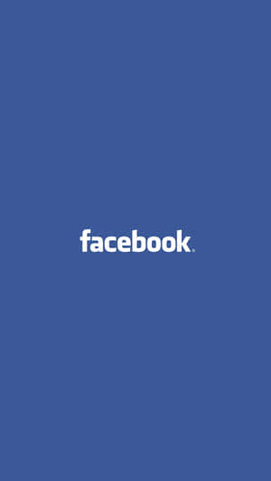 純藍色背景上的Facebook標誌 — 社交 壁紙