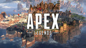 遊戲場景顯示 Apex Legends 中的岩石島嶼堡壘，背景為海洋和天空。