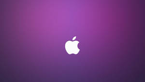 紫色漸變背景上的白色Apple標誌