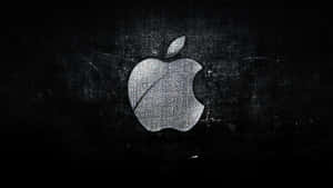 Apple標誌喺深色紋理背景上