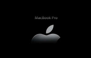 黑色背景上的Apple MacBook Pro標誌