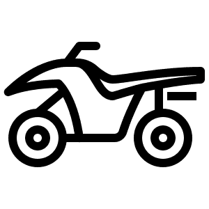 ATV剪影圖標